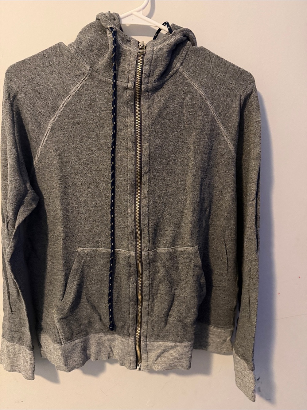 Sundry Women's Gray Zip-Up Hoodie Sweater